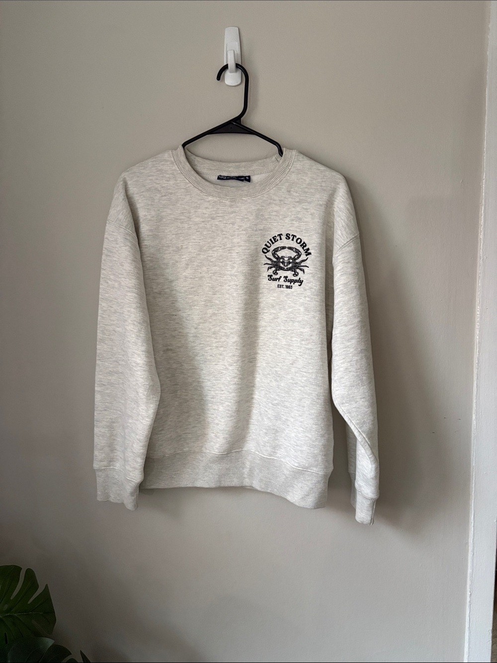 Quiet Storm Relaxed Crewneck Sweatshirt - Cream OCMD